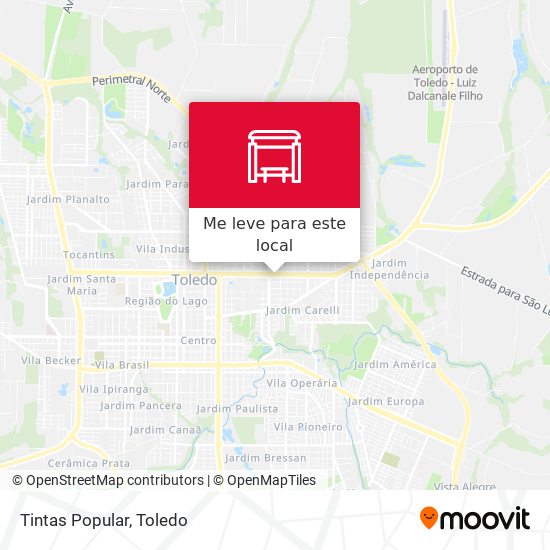 Tintas Popular mapa