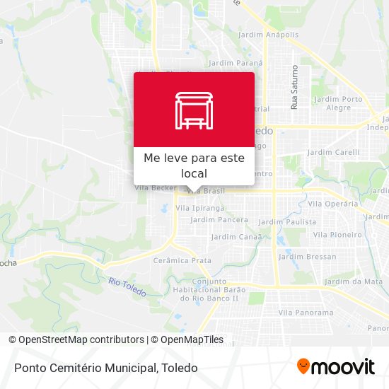 Ponto Cemitério Municipal mapa