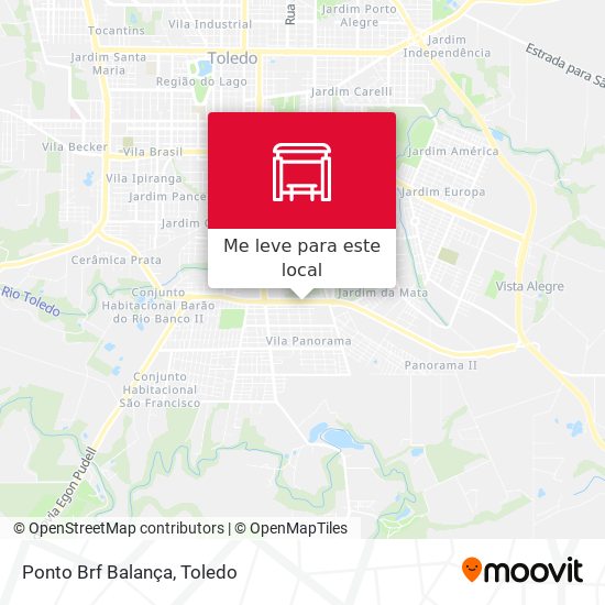Ponto Brf Balança mapa