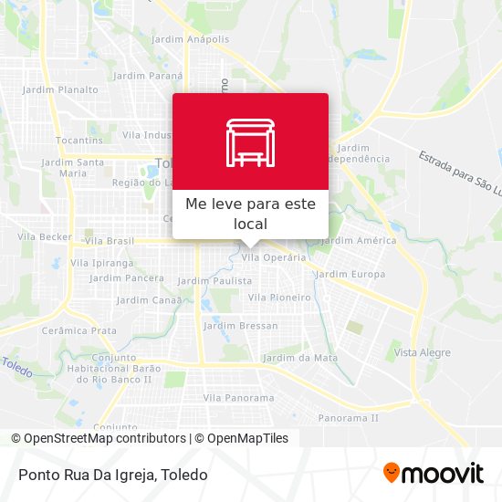 Ponto Rua Da Igreja mapa