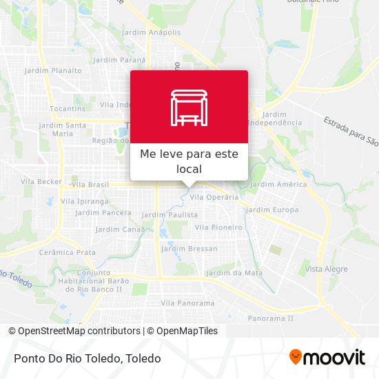 Ponto Do Rio Toledo mapa