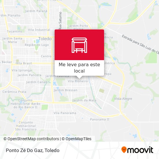 Ponto Zé Do Gaz mapa