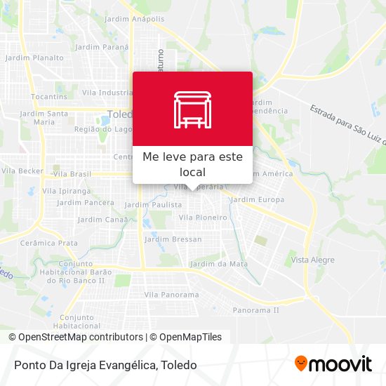 Ponto Da Igreja Evangélica mapa