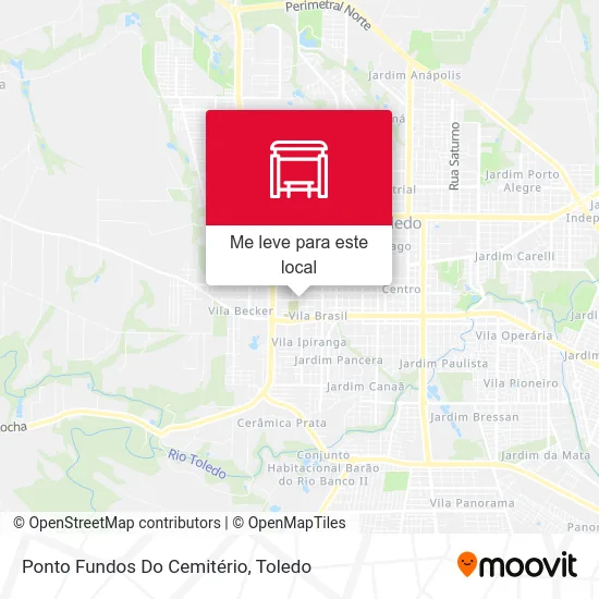 Ponto Fundos Do Cemitério mapa