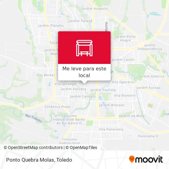 Ponto Quebra Molas mapa