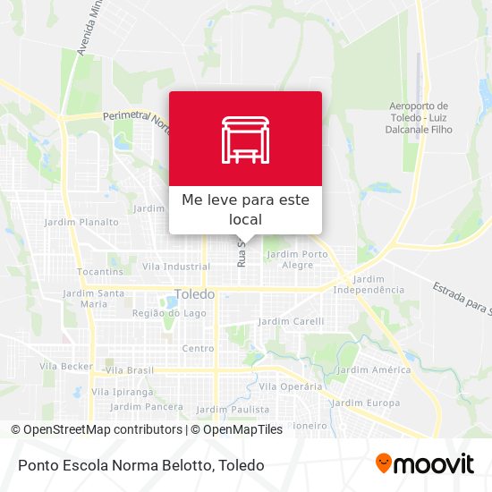 Ponto Escola Norma Belotto mapa