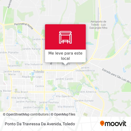 Ponto Da Travressa Da Avenida mapa