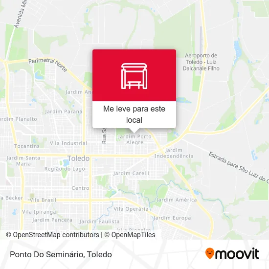Ponto Do Seminário mapa