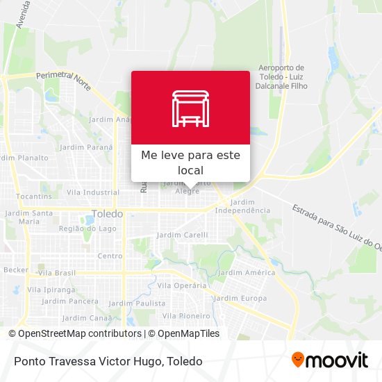 Ponto Travessa Victor Hugo mapa