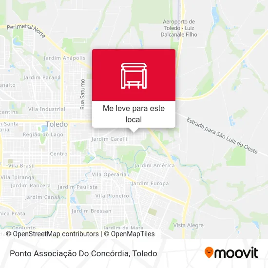 Ponto Associação Do Concórdia mapa