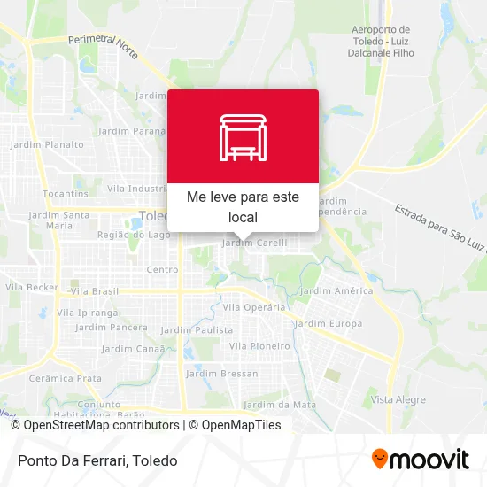 Ponto Da Ferrari mapa