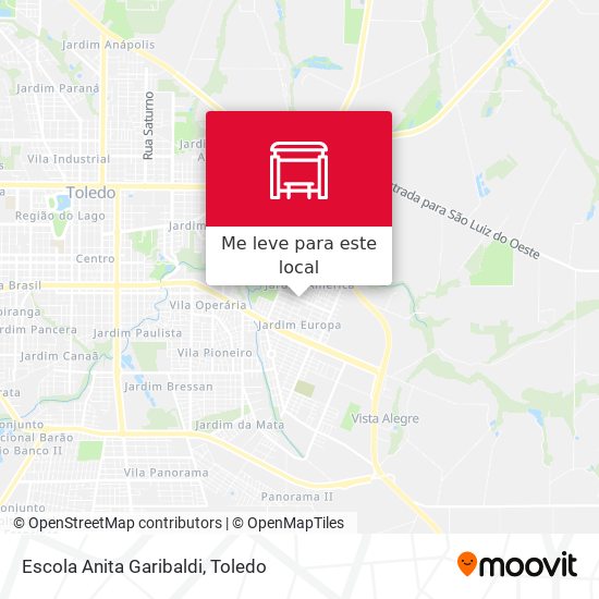 Escola Anita Garibaldi mapa