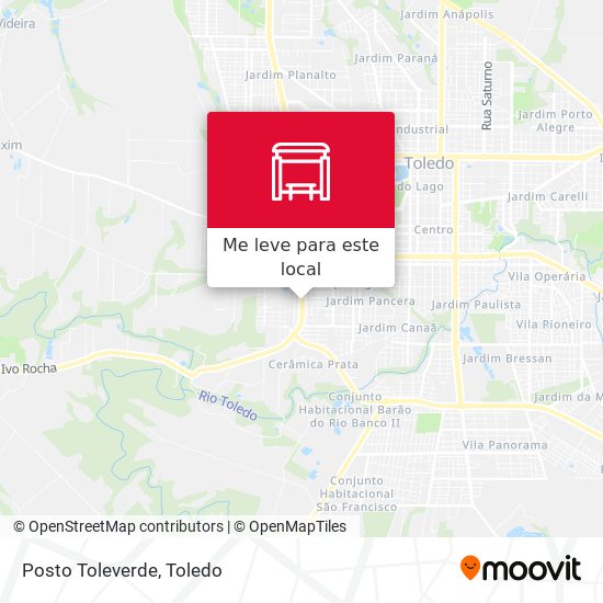 Posto Toleverde mapa