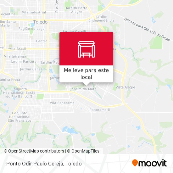 Ponto Odir Paulo Cereja mapa