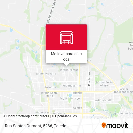 Rua Santos Dumont, 5236 mapa