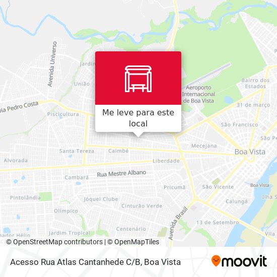 Acesso Rua Atlas Cantanhede C / B mapa
