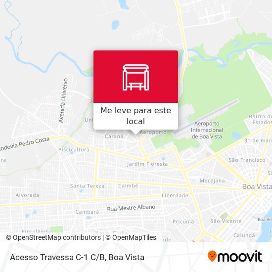 Acesso Travessa C-1 C/B mapa