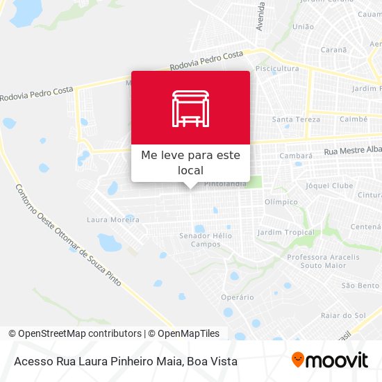 Acesso Rua Laura Pinheiro Maia mapa