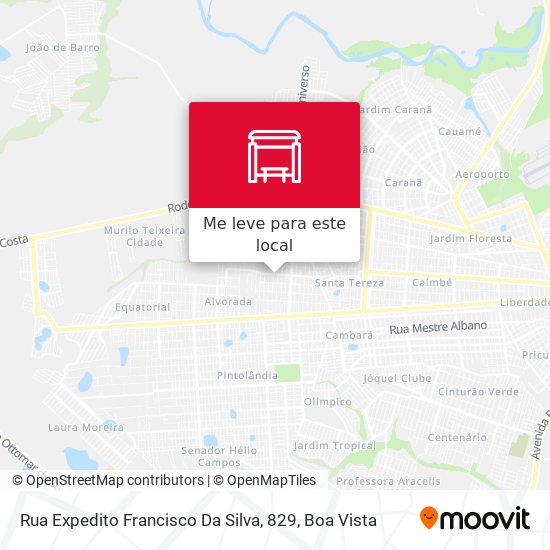 Rua Expedito Francisco Da Silva, 829 mapa