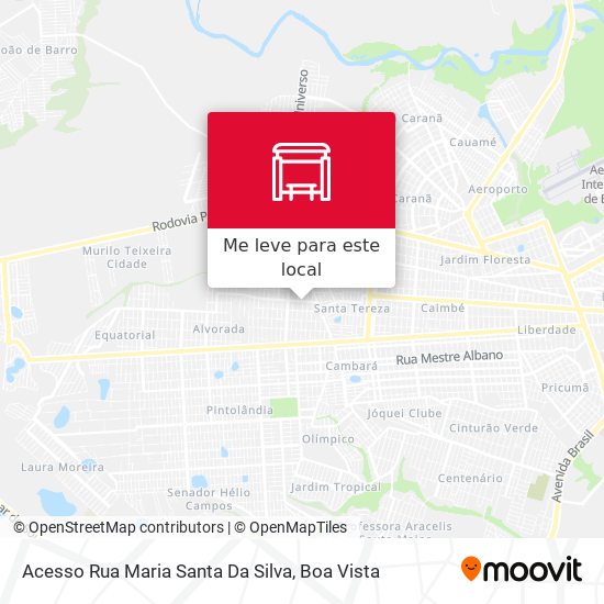 Acesso Rua Maria Santa Da Silva mapa