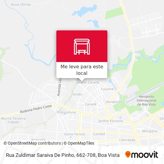 Rua Zuldimar Saraiva De Pinho, 662-708 mapa