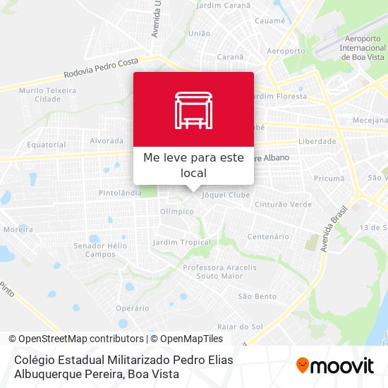 Colégio Estadual Militarizado Pedro Elias Albuquerque Pereira mapa