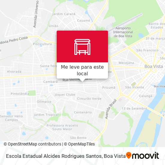 Escola Estadual Alcides Rodrigues Santos mapa