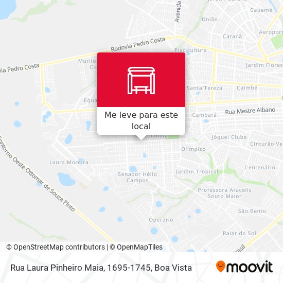 Rua Laura Pinheiro Maia, 1695-1745 mapa