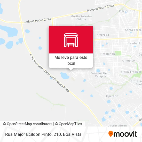 Rua Major Ecildon Pinto, 210 mapa