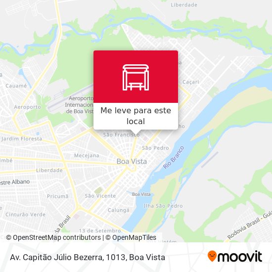 Av. Capitão Júlio Bezerra, 1013 mapa