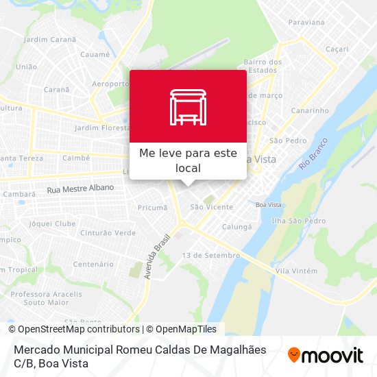 Mercado Municipal Romeu Caldas De Magalhães C / B mapa