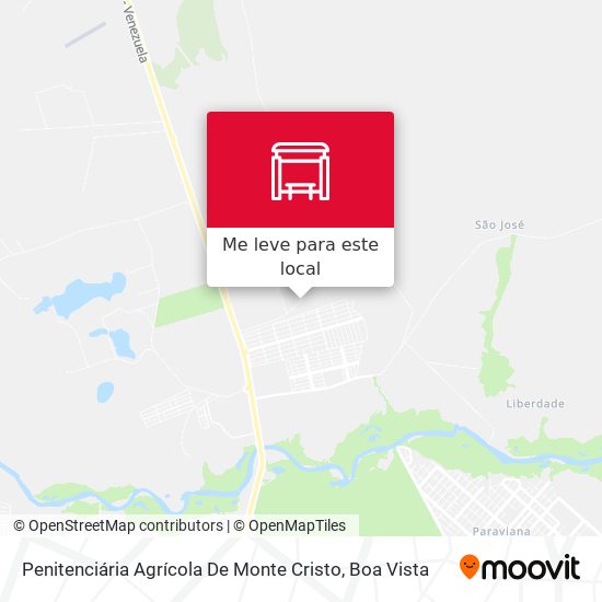 Penitenciária Agrícola De Monte Cristo mapa
