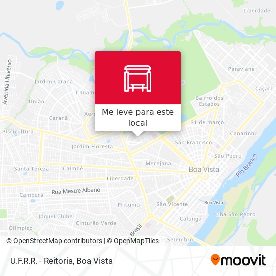 U.F.R.R. - Reitoria mapa