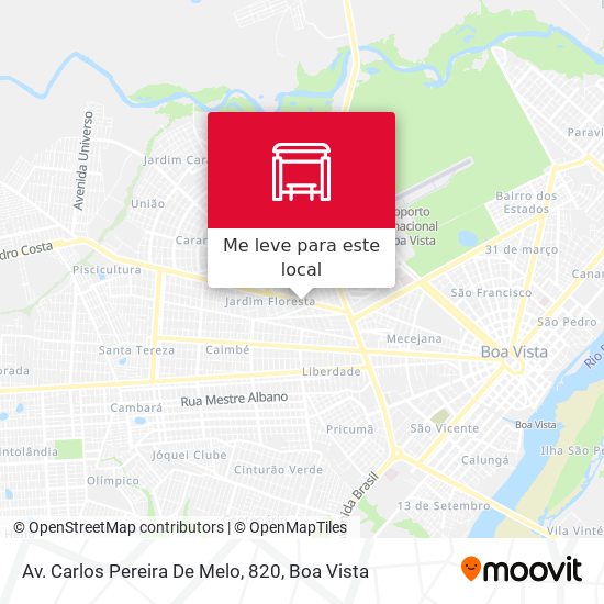 Av. Carlos Pereira De Melo, 820 mapa