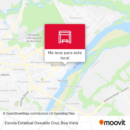 Escola Estadual Oswaldo Cruz mapa