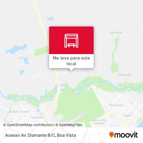Acesso Av. Diamante B/C mapa