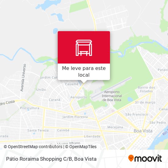 Pátio Roraima Shopping C/B mapa