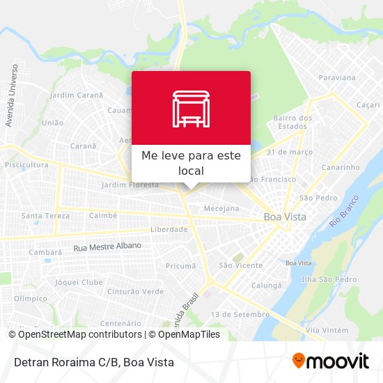 Detran Roraima C/B mapa