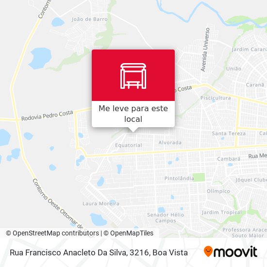 Rua Francisco Anacleto Da Silva, 3216 mapa