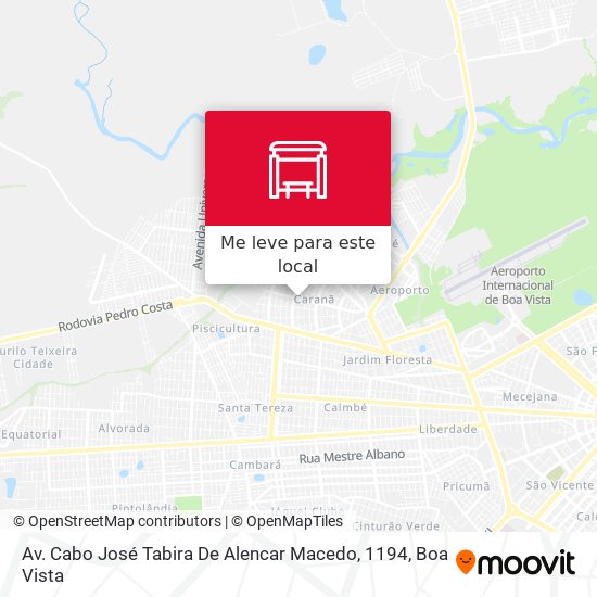 Av. Cabo José Tabira De Alencar Macedo, 1194 mapa