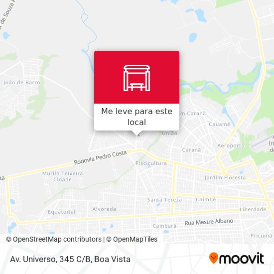 Av. Universo, 345 C/B mapa