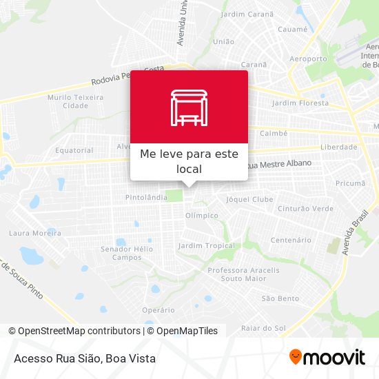Acesso Rua Sião mapa