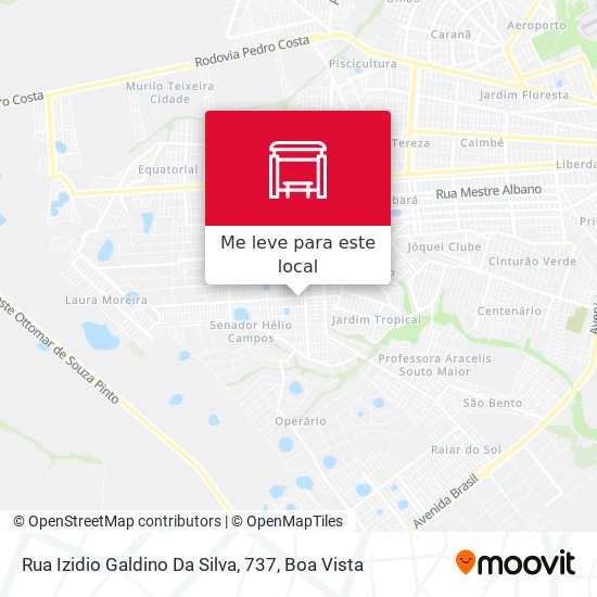 Rua Izidio Galdino Da Silva, 737 mapa