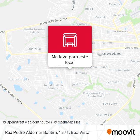 Rua Pedro Aldemar Bantim, 1771 mapa