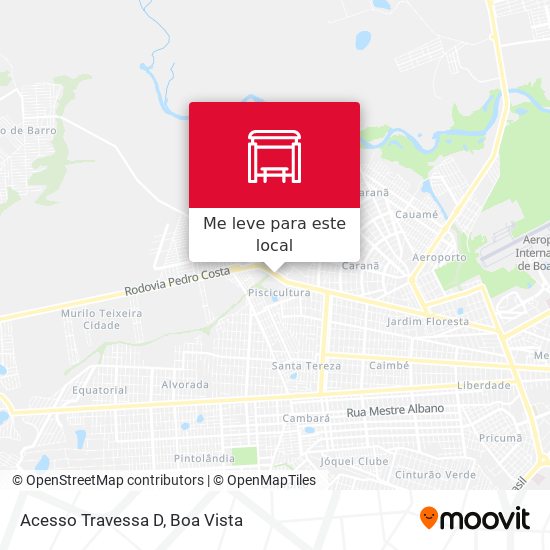 Acesso Travessa D mapa