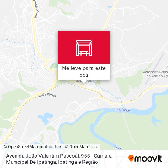 Avenida João Valentim Pascoal, 955 | Câmara Municipal De Ipatinga mapa