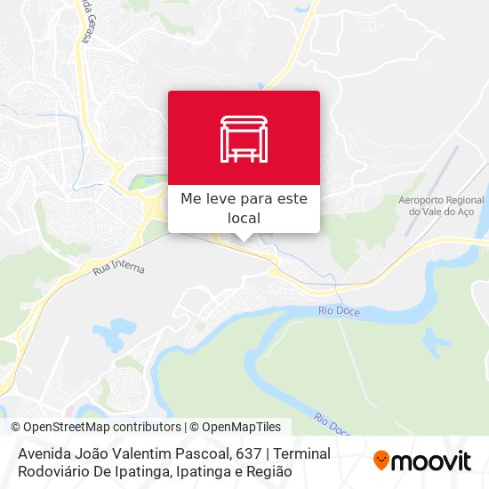 Avenida João Valentim Pascoal, 637 | Terminal Rodoviário De Ipatinga mapa