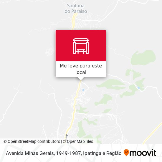 Avenida Minas Gerais, 1949-1987 mapa