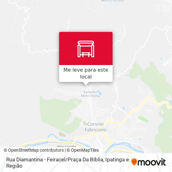 Rua Diamantina - Feiracel / Praça Da Bíblia mapa