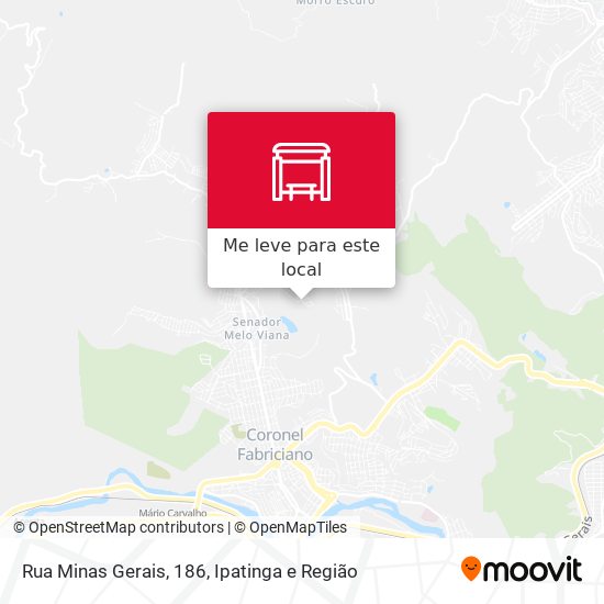 Rua Minas Gerais, 186 mapa